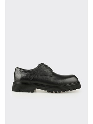 Elle Black Leather Men's Casual Shoes