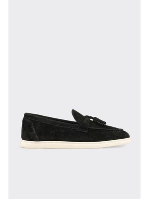 Elle Black Leather Men's Casual Shoes