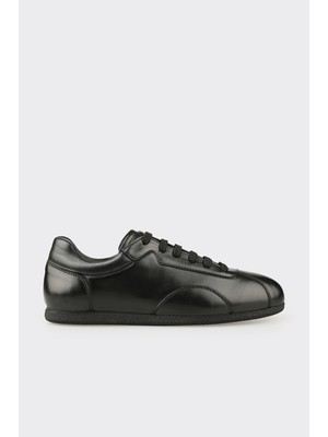 Elle Black Leather Men's Casual Shoes