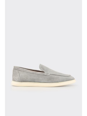 Elle Grey Leather Men's Casual Shoes