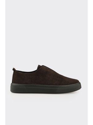Elle Anthracite Leather Men's Casual Shoes