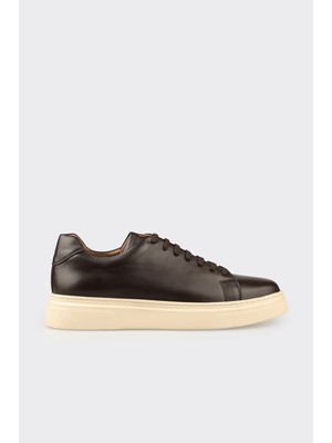 Elle Brown Leather Men's Casual Shoes