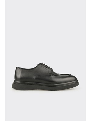 Elle Black Leather Men's Casual Shoes