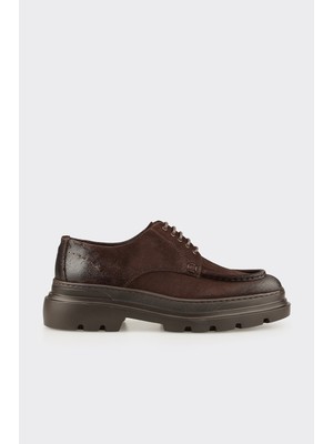 Elle Brown Leather Men's Casual Shoes
