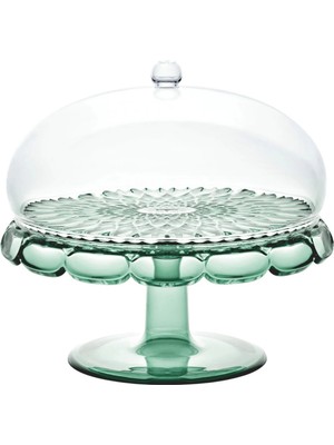 Guzzini Small Lidded Cake Stand Green