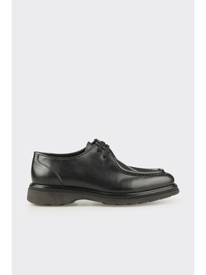 Elle Black Leather Men's Casual Shoes