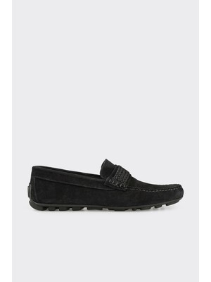 Elle Black Leather Men's Casual Shoes