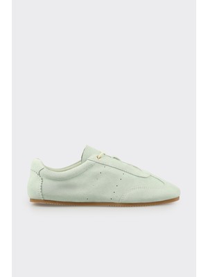 Elle Green Leather Women's Sneakers