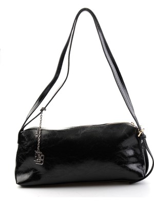 Bambi Black Crinkled Women's Evening Bag C06174001242