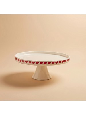 Karaca Sweetheart Cake Stand White 27 cm