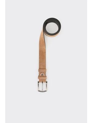 Elle Camel Leather Men's Belt