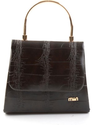 Bambi Brown Croc Women's Evening Bag C06599041511