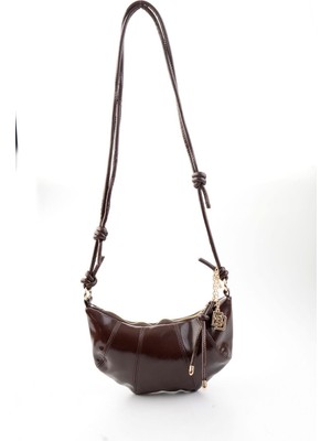 Bambi Brown Glossy Women's Messenger Bag C06257680409