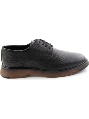 Bambi Black Genuine Leather Men's Classic Shoes E01054041103