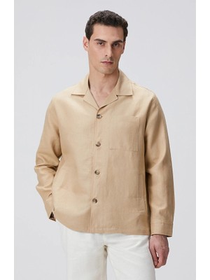 Network Mink Linen Overshirt
