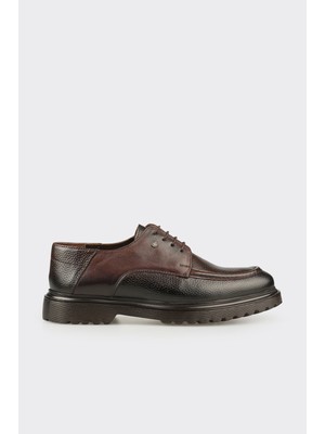 Elle Brown Leather Men's Casual Shoes