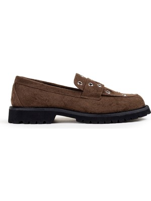 Twist Metal Hardware Colorblock Moccasins