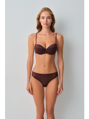 Suwen Bitter Mocha Padded Underwire Bra