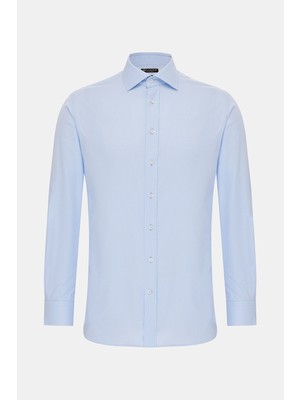 Vakko Light Blue Exclusive Oxford Shirt