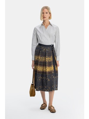 Vakko Multicolor Patterned Dress