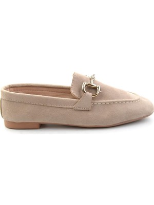 Bambi Beige Women's Loafers K01360060072