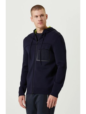Network N-Tech Navy Hooded Knit Jacket