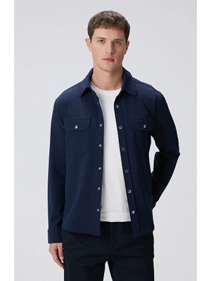 Network Navy Overshirt