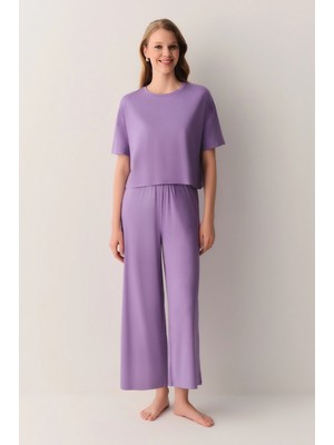 Suwen Purple Sandy Pajama Set