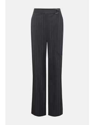Vakko Navy Striped Trousers
