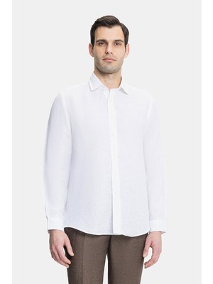 Vakko Linen Casual Shirt