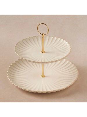 Karaca Daisy Tiered Cookie Stand