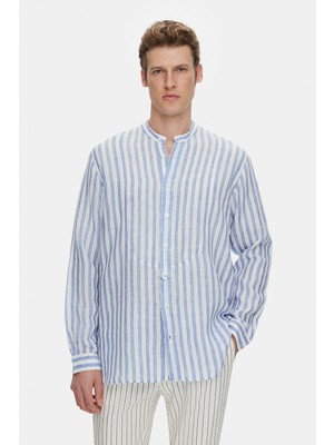 Vakko Striped Casual Shirt