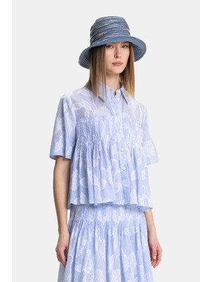 Vakko Blue Short Sleeve Shirt
