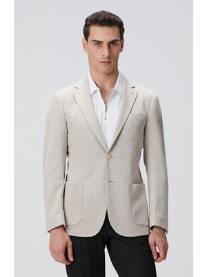 Network Beige Knit Jacket