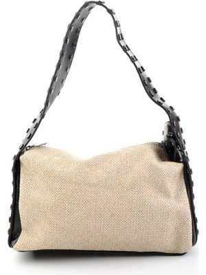 Bambi Black Printed Straw Women's Messenger Bag C06571011958