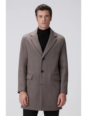 Network Mink Wool Blend Overcoat