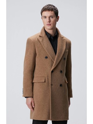 Network Camel Wool Blend Overcoat