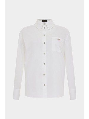Vakko White Long Sleeve Shirt