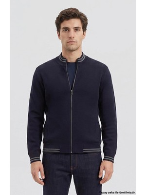 Network Navy Knit Jacket