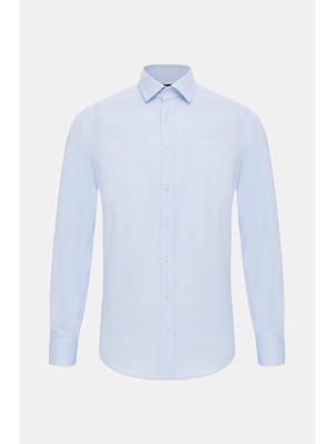 Vakko Cotton Elastane Oxford Shirt