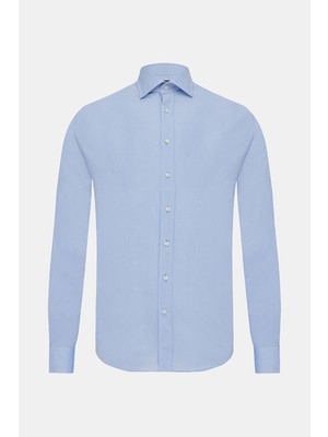 Vakko Blue Exclusive Oxford Shirt