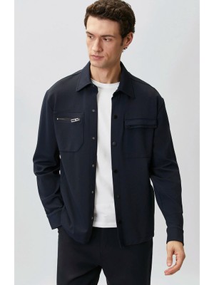 Network N-Tech Navy Diagonal Overshirt