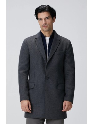 Network Anthracite Cashmere Blend Coat