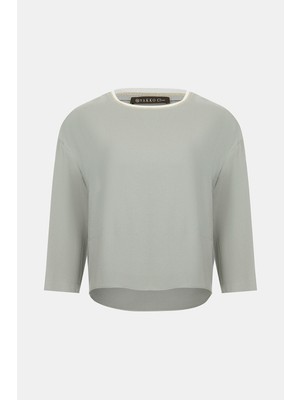 Vakko Light Grey Blouse