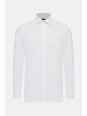 Vakko White Oxford Shirt