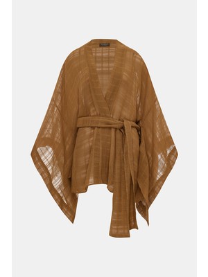 Vakko Brown Kimono