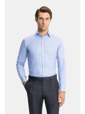 Vakko Exclusive Micro Patterned Shirt