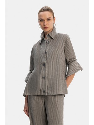 Vakko Mink Corduroy Shirt