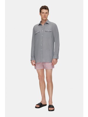 Vakko Linen Casual Shirt