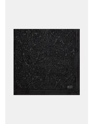 Vakko Black Paisley Esmeralda Scarf